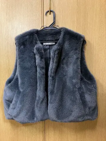 퍼 모코모코 베스트 / 다크 그레이 / 미사용품