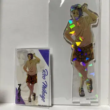 블루 록 and GALLERY 홀로그램 아크릴 스탠드 미카게 레오