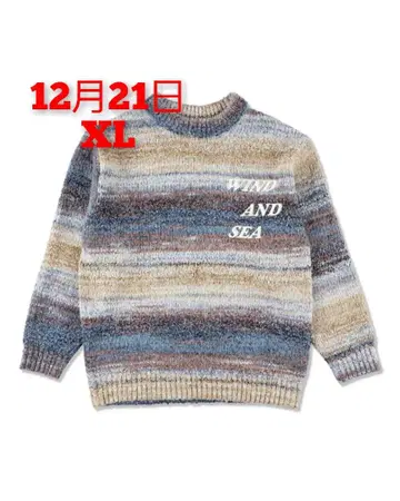 WIND AND SEA BOUCLE LOGO KNIT