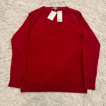 미사용 새상품 택 포함 유니클로 캐시미어 V넥 스웨터 XL 사이즈