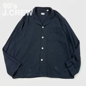 90's J.CREW 제이크루 파자마 셔츠 자켓 거인 택 L