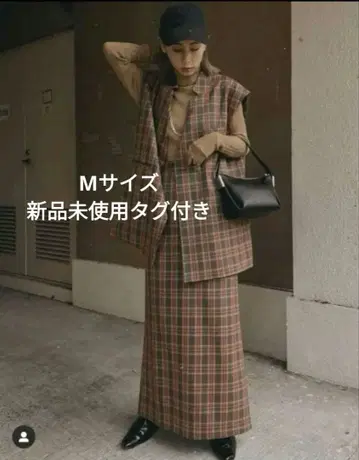 OTONA WRAP VEST SET UP DRESS