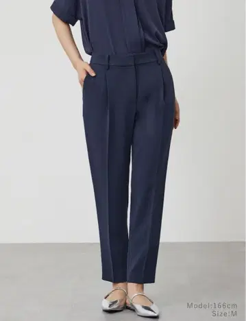 트리아세테이트 블렌드 테이퍼드 팬츠