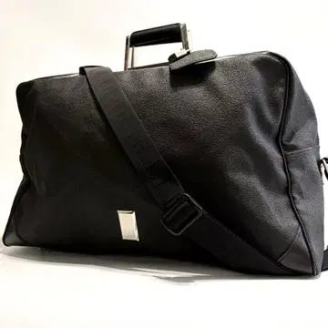 [ 새상품급 ] 던힐 보스턴 백 2way PVC 가죽 블랙 대용량