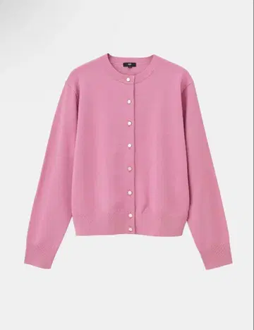 PLST 엑스트라 파인 메리노울 블렌드 메탈 버튼 가디건