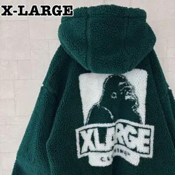 [레어 XL 사이즈] 엑스라지 백 로고 보아 자켓 그린 867