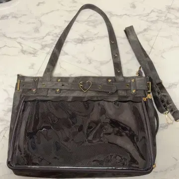 이타백 A4 데님풍 토트 숄더