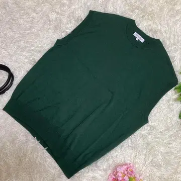 컨디션 최상 어 데이 인 더 라이프 베스트 그린 아크릴 코튼 남성용 S