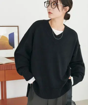 디스코트 캐시미어 터치 빅 풀오버