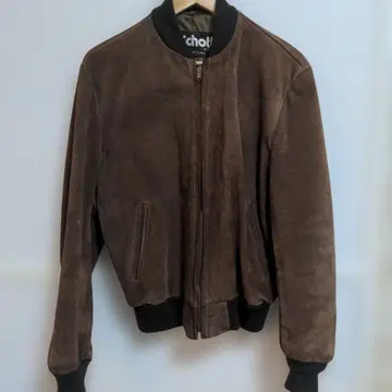 Schott 스웨이드 봄버 자켓 40