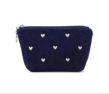 페이러 러브리 하트 보트형 파우치 S 네이비