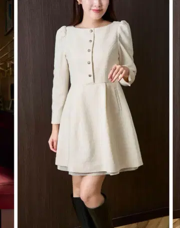 새상품 herlipto Mondrian Tweed Mini Dress