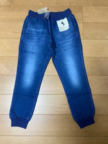 무인양품 데님풍 이지 팬츠 네이비 M 새상품