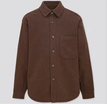 UNIQLO 오버 셔츠 자켓 다크 브라운 XL