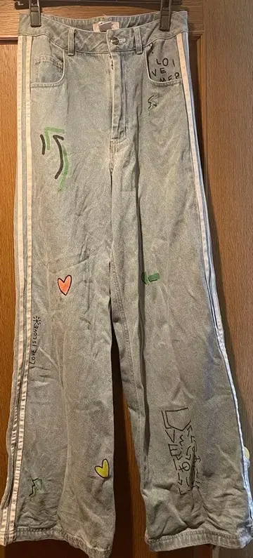 adidas original 컬러풀 데님 팬츠 M