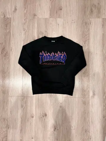 THRASHER 블랙 맨투맨 트레이닝복 M