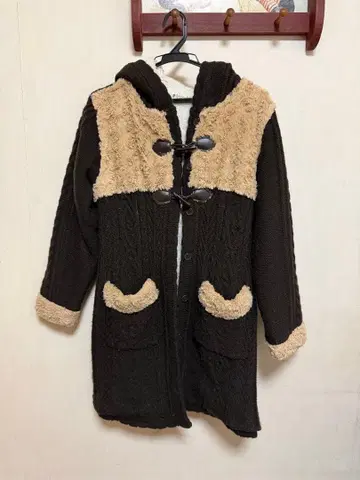 axes femme 더플 코트 보송보송 모리걸