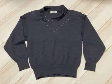 [ 중고 ] Saint Joie 니트 스웨터 여성용 그레이 나이가이