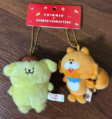 SWIMMER x 산리오 캐릭터즈 마스코트 홀더 세트 폼폼푸딩