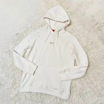 HUGO BOSS 로고 후드티 XL 화이트