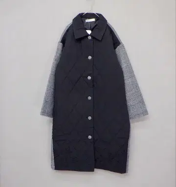 스칼라 513050: 퀼팅 x 체크 코트