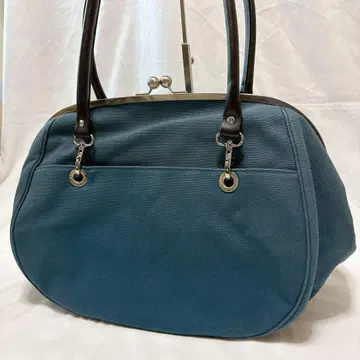 [ 레어 ] AYANOKOJI 보스턴 백 가마구치 캔버스 블루 대용량