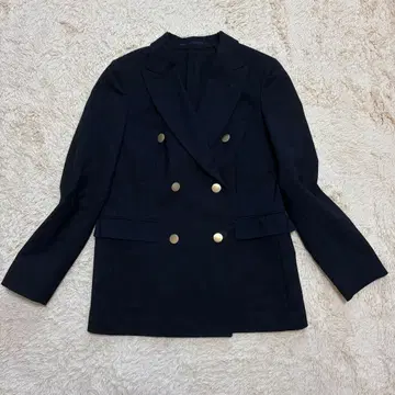 [ 레어 ] 유나이티드 애로우즈 네이비 재킷 금 버튼 더블 자켓