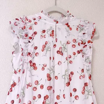 LILLIAN CARAT 전개 프린트 티어드 원피스