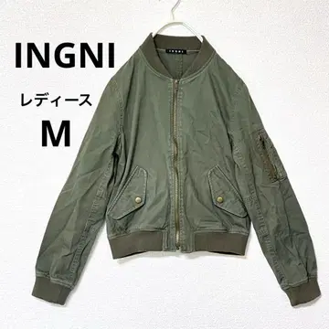잉그 MA-1 스타일 자켓 올리브 여성용 M 밀리터리 블루종
