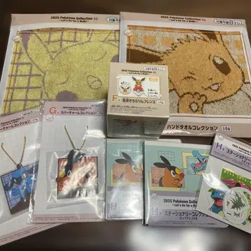 [ 새상품 ] 포켓몬 1번 복권 캐릭터 굿즈 세트 8점 세트