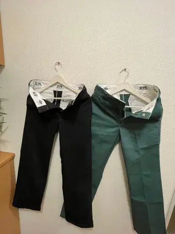 W28-L32 디키즈 874 오리지널 핏 블랙 그린