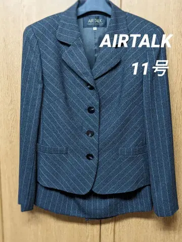 AIRTALK 노에비아 수트 스커트 11호 셋업 스트라이프