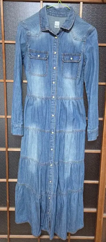 HERE'S AVENUE 데님 셔츠 원피스