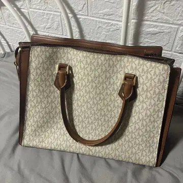 MICHAEL KORS 핸드백 화이트/브라운