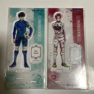 블루 록 금박 아크릴 스탠드 이토시 린 이토시 사에