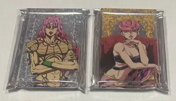 죠죠 황금의 바람 아크릴 블록 디아볼로 트리쉬 2종 세트