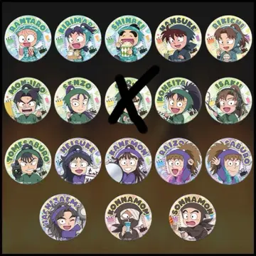 닌타마 란타로 최강의 군사 트레이딩 미니 캐릭터 캔뱃지 17종