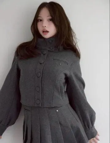 andmary Zoey 스탠드 넥 재킷