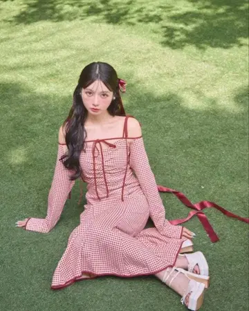 엠미에메 깅엄 체크 원피스