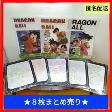 [드래곤볼] 비주얼 시트 & 원화 아트 8장 묶음 판매