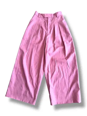 SLY 핑크 와이드 팬츠 프론트 플리츠 사이즈 O