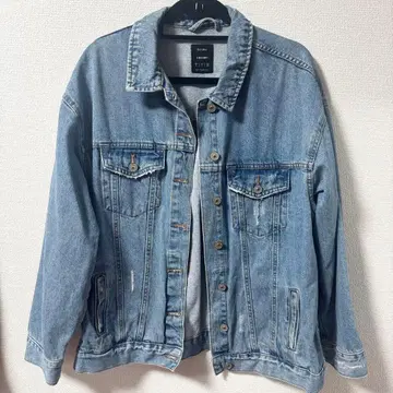 버쉬카 데미지 데님 자켓