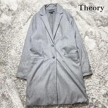 인기 모델 띠어리 여성용 체스터 다운 코트 그레이 S 사이즈 새상품급