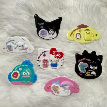 산리오 캐릭터즈 7개 세트 패키지 참 디자인 데코 부품