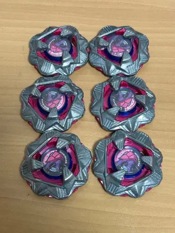 6개 세트 블랙 쉘 베이블레이드 X