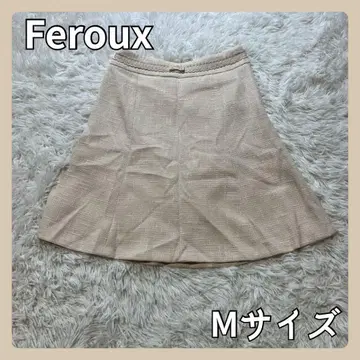 [ 새상품급 ] 트위드 스커트 플레어 스커트 Feroux 세레모니 여성용