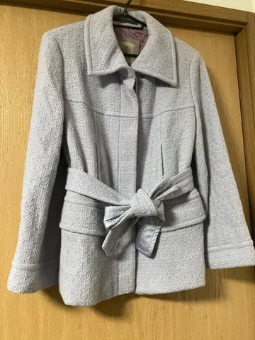 paul stuart 연보라 벨트 포함 자켓 코트