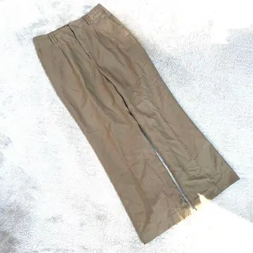 [ 그린 라벨 릴랙싱 ] ( M ) 슬랙스 팬츠 카키 바스 슬릿