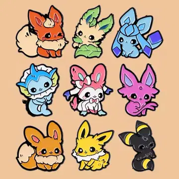 포켓몬 부스터 9종 전 종류 핀 배지 컴플리트 세트