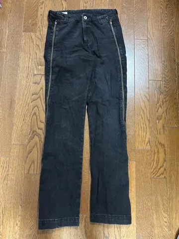 ZARA 블랙 데님 플레어 팬츠